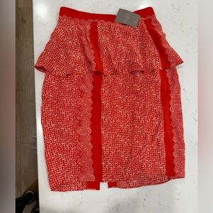 Anthropologie Plenty by Tracy Reese Peplum Pencil Skirt. Like new.